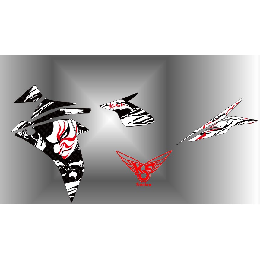 STRIPING STIKER OLD CBR KABUKI LAMA