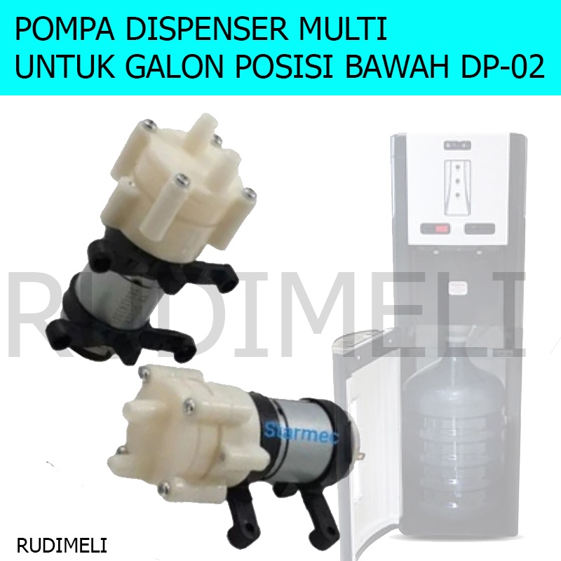 DINAMO POMPA DISPENSER MULTI  UNTUK GALON BAWAH DP 02 - 12 VOLT SHARP SANKEN DENPOO MIYAKO COSMOS POLYTRON