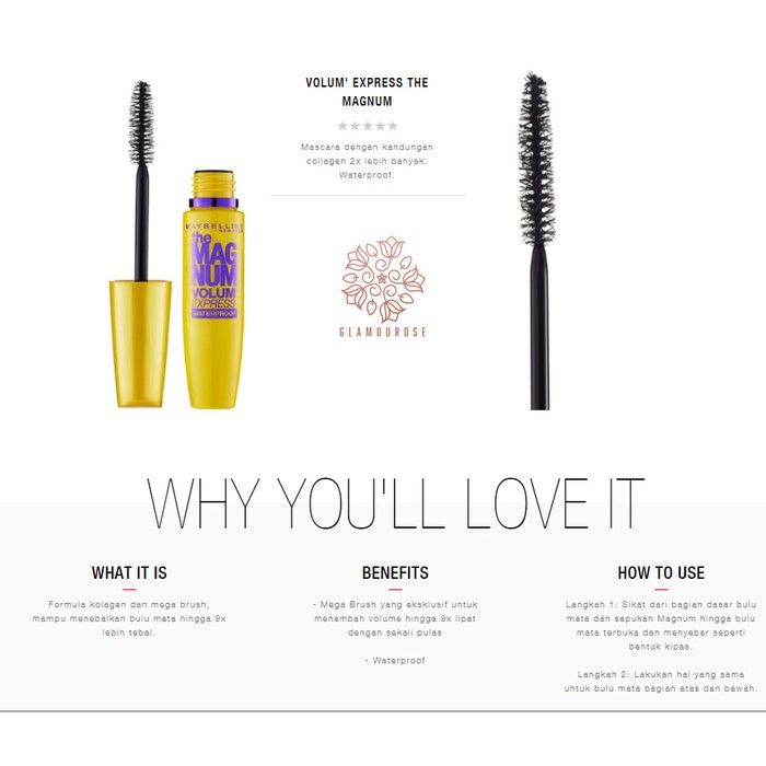 ❤️Glamouroseshop❤️ Maybelline The Colossal / the collosal Volum Express Waterproof Mascara 9.2 ml