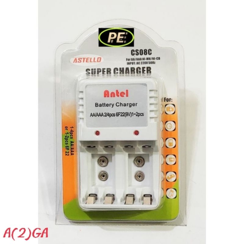 CHARGER  BATERAI  4 SLOT  DESKTOP  ANTEL