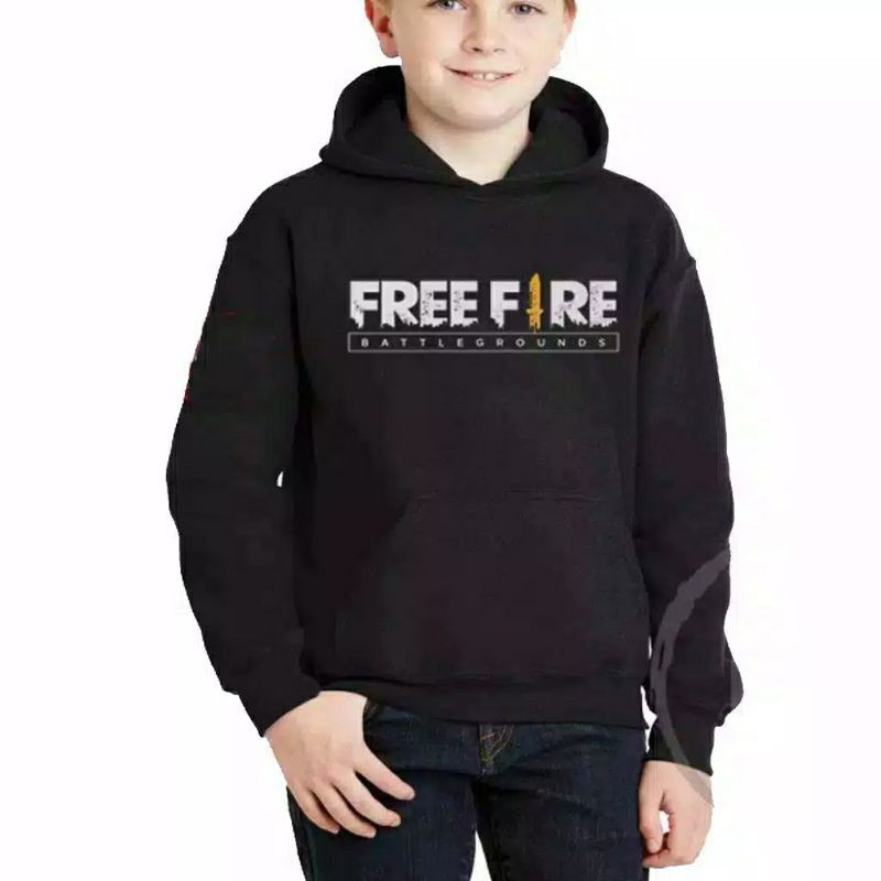 sweater impor anak anak motif free fire