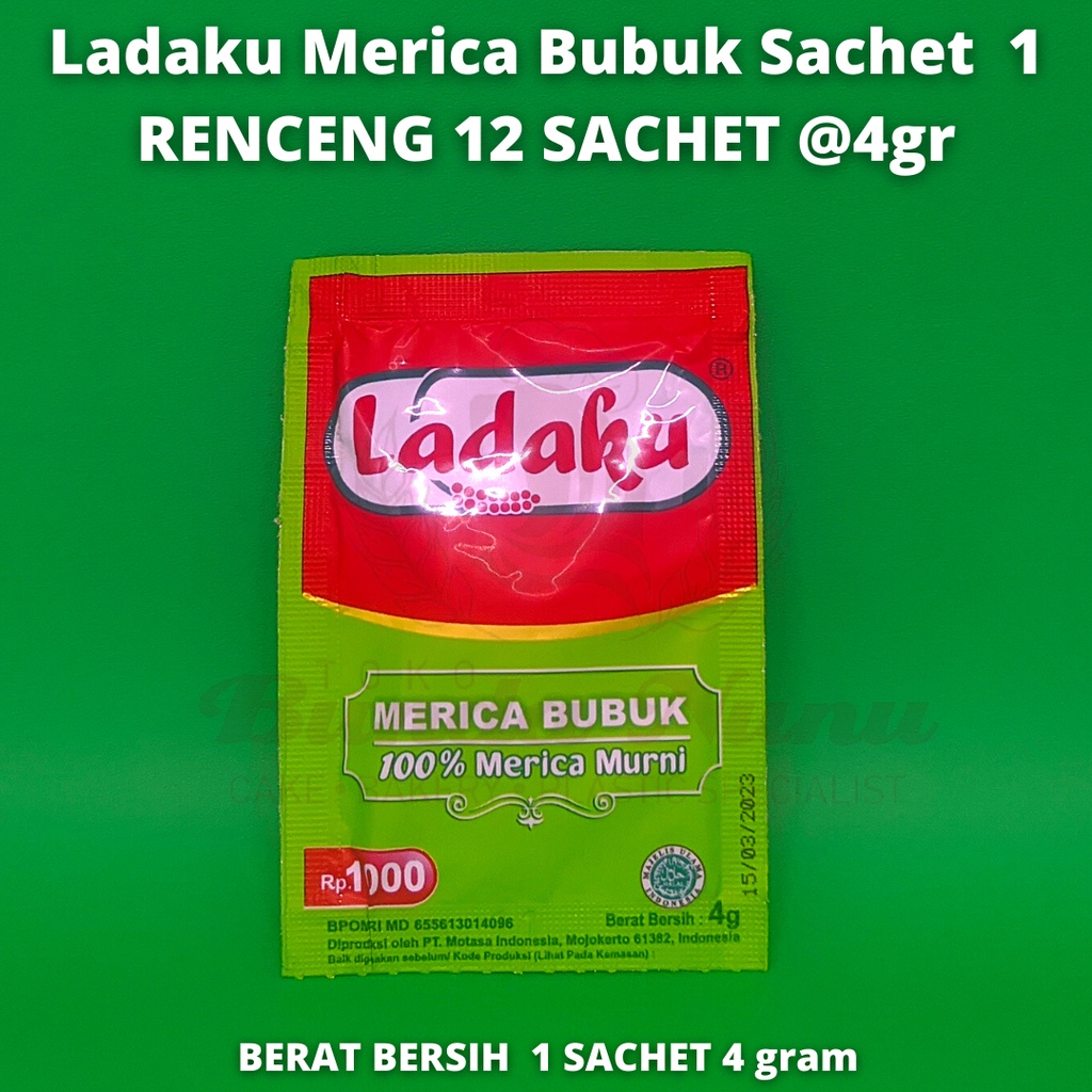 

Ladaku Merica Bubuk Sachet Lada bubuk @4gram