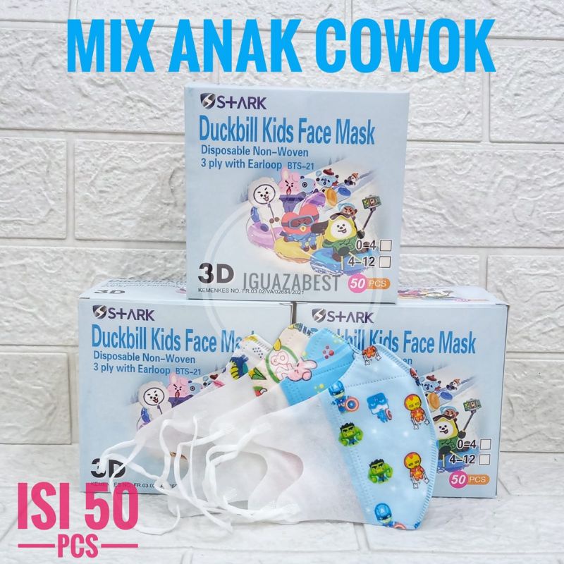 Masker Duckbill Anak isi 50pcs