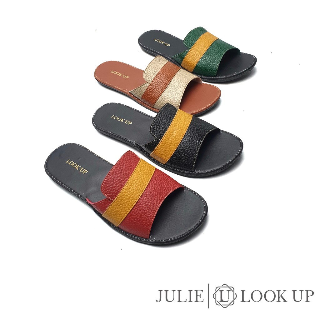 Sandal Selop Wanita Sandal Papirut Wanita Sandal Wanita Kekinian Sandal Wanita Slip Sandal - JULIE