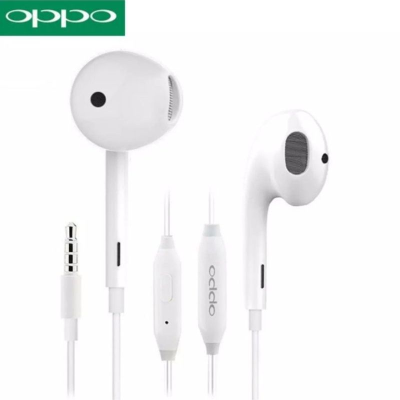 Headset Handsfree Earphone OPPO A52 A53 A54 A55 A74 A95 Original Jack Audio 3.5mm