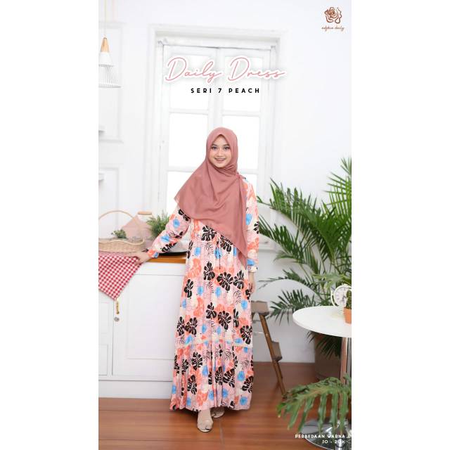 GAMIS DAILY 07 PEACH by ADZKIA HIJAB