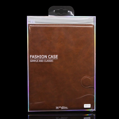 Ipad 2/3/4 Sarung Tablet Kulit FS Leather Case Blue Moon Kancing dan Pinggiran Jahitan Cover