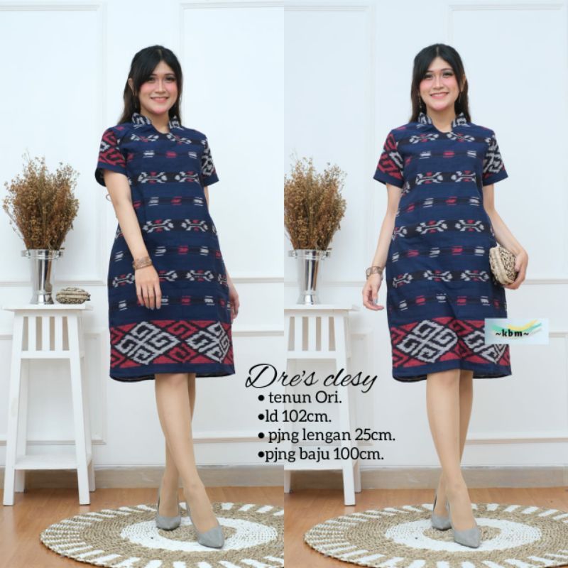 Dress Tenun Troso Jepara / Dress Desy