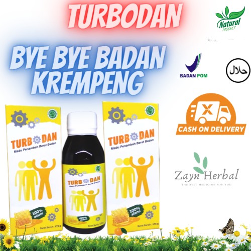 TURBODAN GEMUK BADAN Penggemuk Badan Dewasa - PENAMBAH NAFSU MAKAN BERAT BADAN | ORIGINAL BPOM
