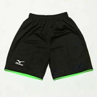 (1kg:8pcs)celana polos olahraga volly pria wanita/celana pendek pria hitam polos volley sport logo