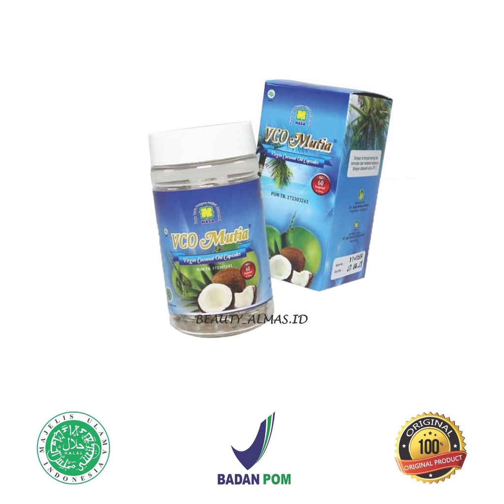 

VCO MUTIA NASA 60 kapsul - VCO (Virgin Coconut Oil Capsules)