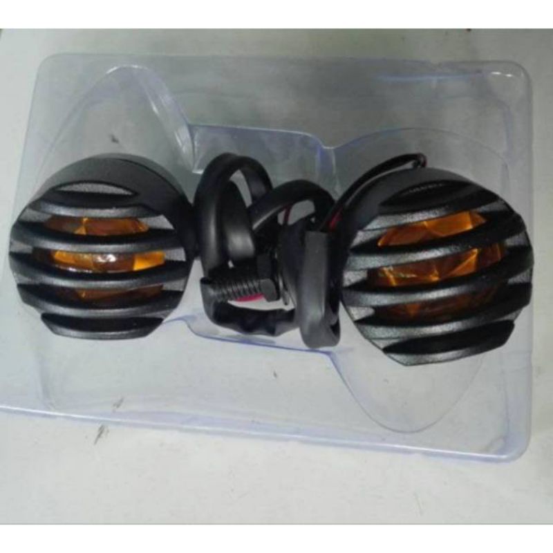 2pcs/sepasang Lampu Sen Acipi grill model classic jeep style lampu sen tralis universal kiri kanan