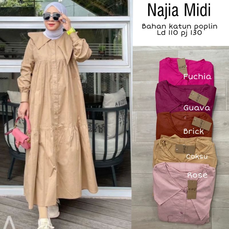 najia midi dress