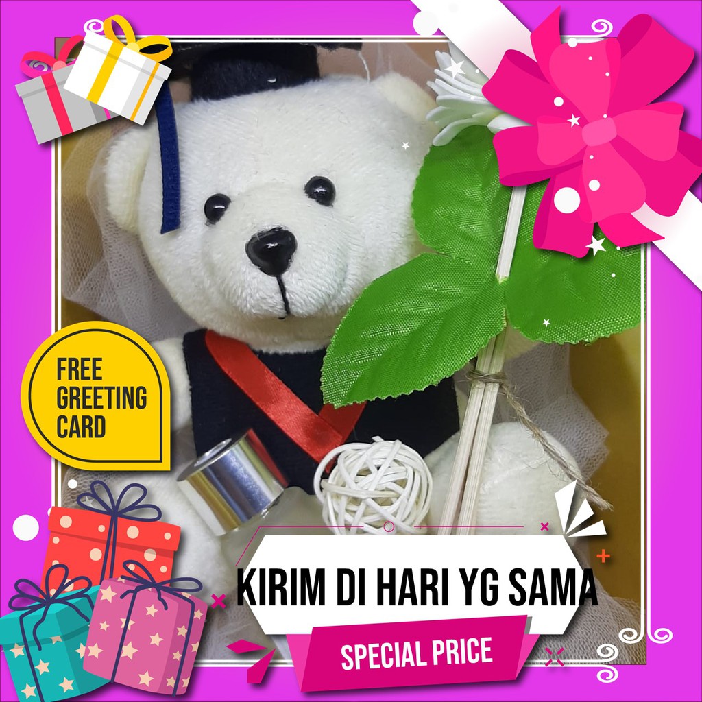 Kado Hadiah Wisuda Graduation Kelulusan Sidang Skripsi Gift Box Bouquet Hampers Cewek Cowok Baru