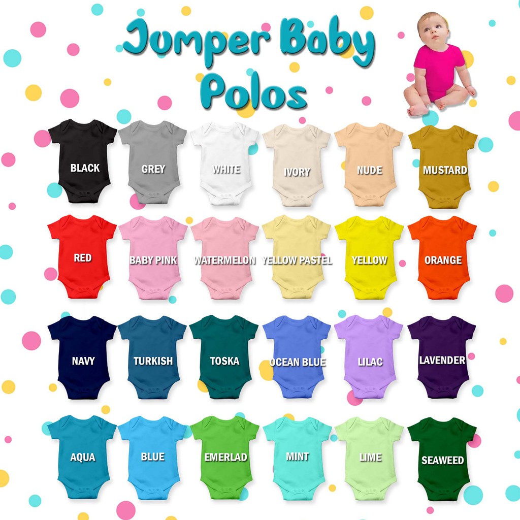 [JUMPER BABY] jumper polos baby bayi Foggy Round Neck Bodysuit  bahan premium catton katun