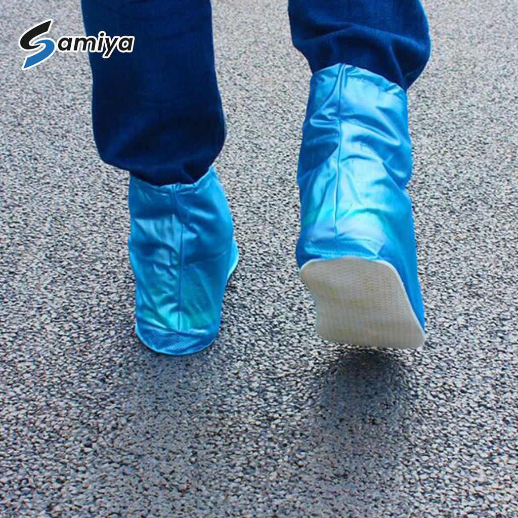 cover sepatu boot hujan waterproof / pelindung sepatu hujan anti air non-Slip
