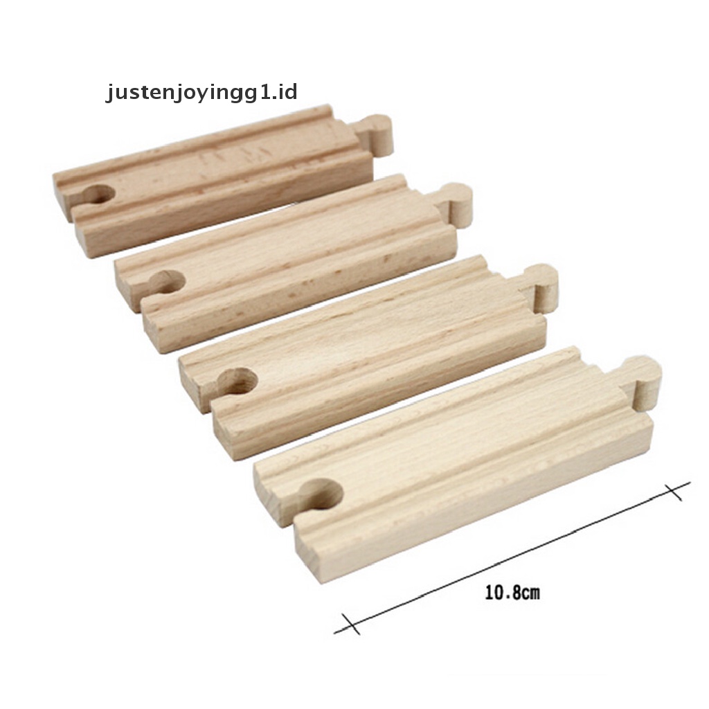 1 Pc Track Kereta Api Lurus Bahan Kayu Ukuran 10.8cm