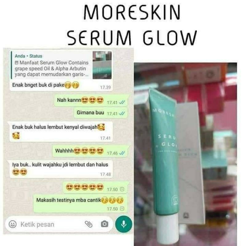 Moreskin Serum Glow By Nasa 100% Original