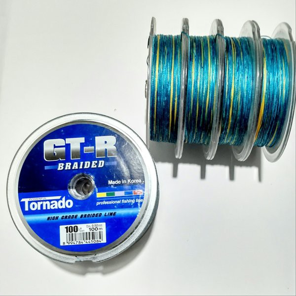 Senar PE 0.40 mm 60 Lb GT-R Braid TORNADO 100m