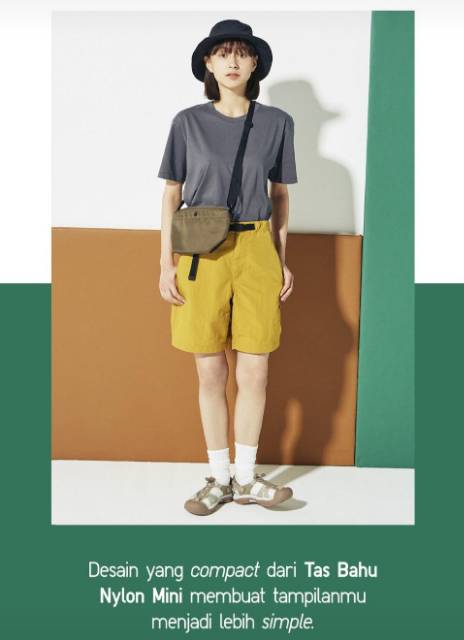 Uniqlo - WOMEN TAS BAHU NYLON MINI & TOTE SAKU RINGAN