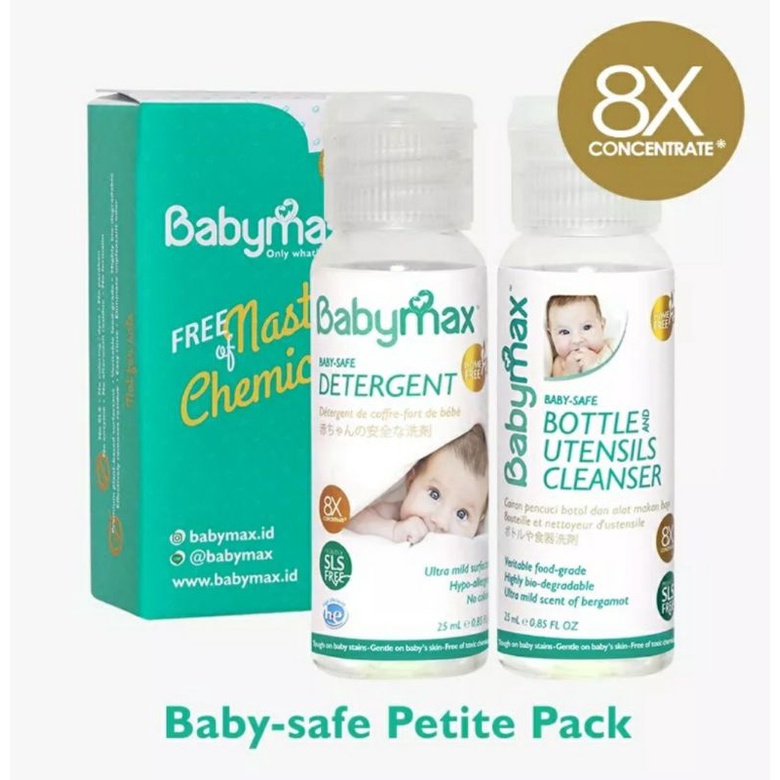 Baby max Bottle Cleaser Detergent Deterjen 100ml Travel Size Petite Pack Babymax