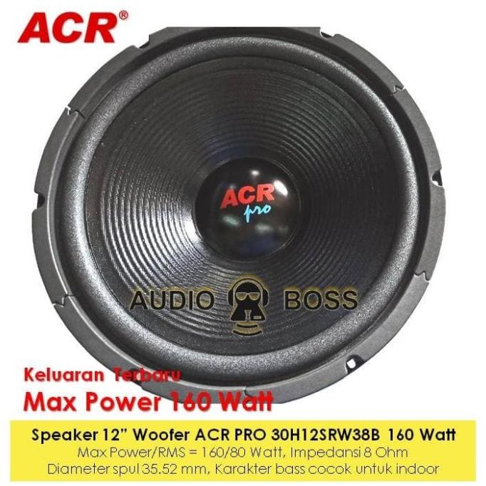 Speaker 12 inch Woofer ACR PRO 500 Watt / Speaker Woofer 12" ACR PRO Termurah