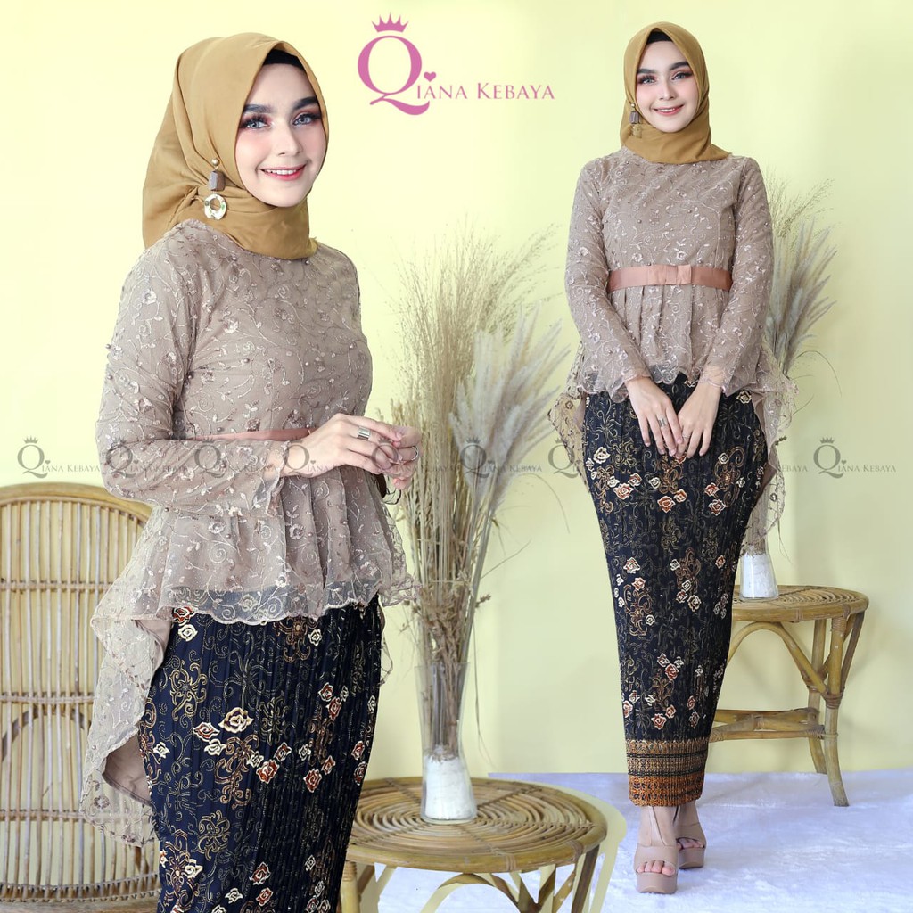 Setelan Kebaya Aurora Tille Aneka Pilihan Warna