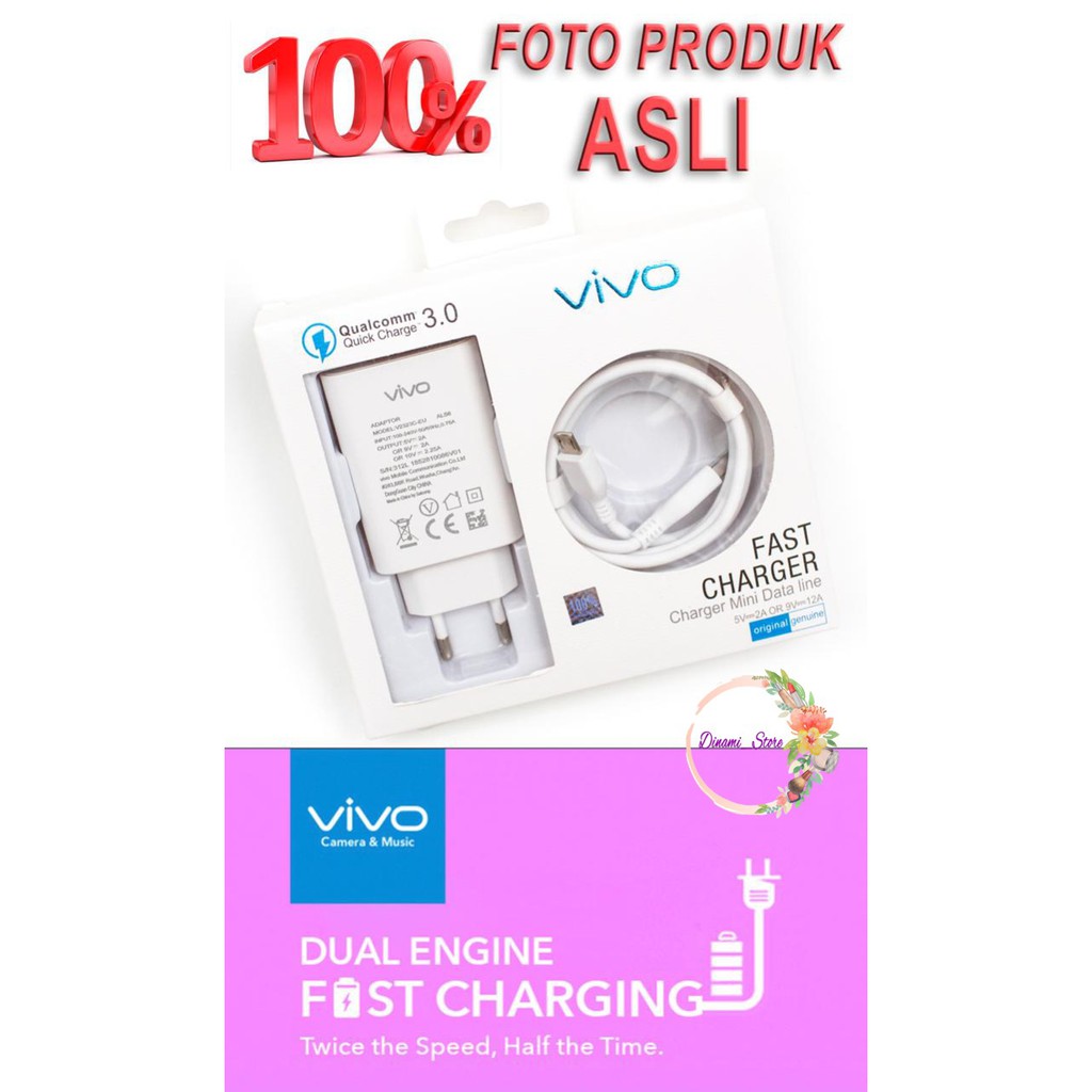 Charger Cashan Vivo v19 y20 y30 y50 V17pro original Fast charging tipe c usb DST1821