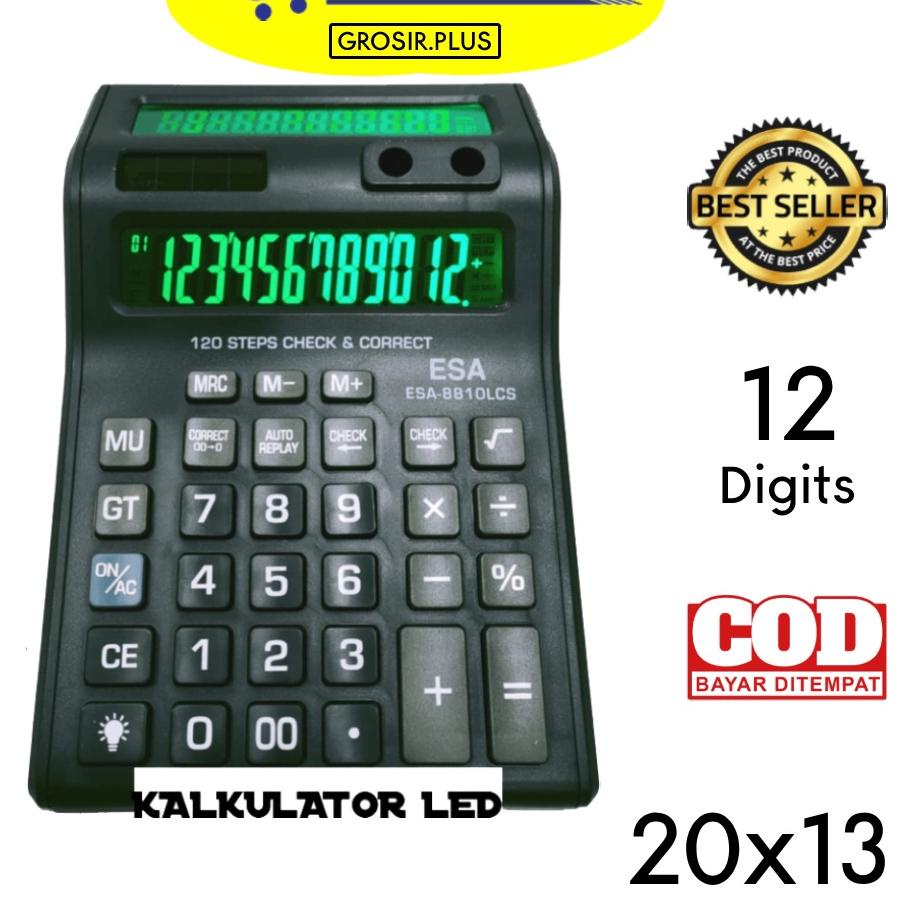 

Model Baru Kalkulator Digital LED 2 Layar 12 Digit ESA - Kalkulator Check / Calculator Dagang Besar / Kakulator 원