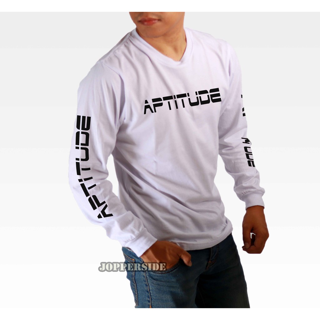 JOPPERSIDE T SHIRT KAOS DISTRO LONG SLEEVE LONGSLEEVE LENGAN PANJANG APTITUDE PRIA ORIGINAL TL1