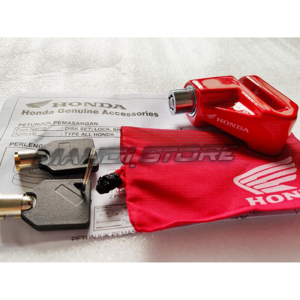 Kunci Gembok Cakram Honda Disc Lock Original HGP Universal Semua Motor