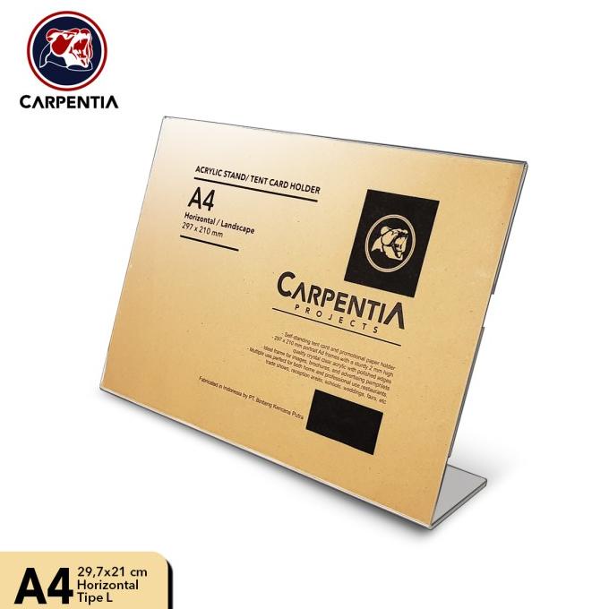 

READY COD Acrylic Standing Tipe L /A4 Horizontal 29,7x21cm/ Tent Card Akrilik BOOM SALE Kode 837