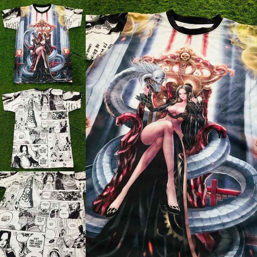 Tshirt Boa Hancock Shicibukai One Piece Anime Manga Premium Dryfit