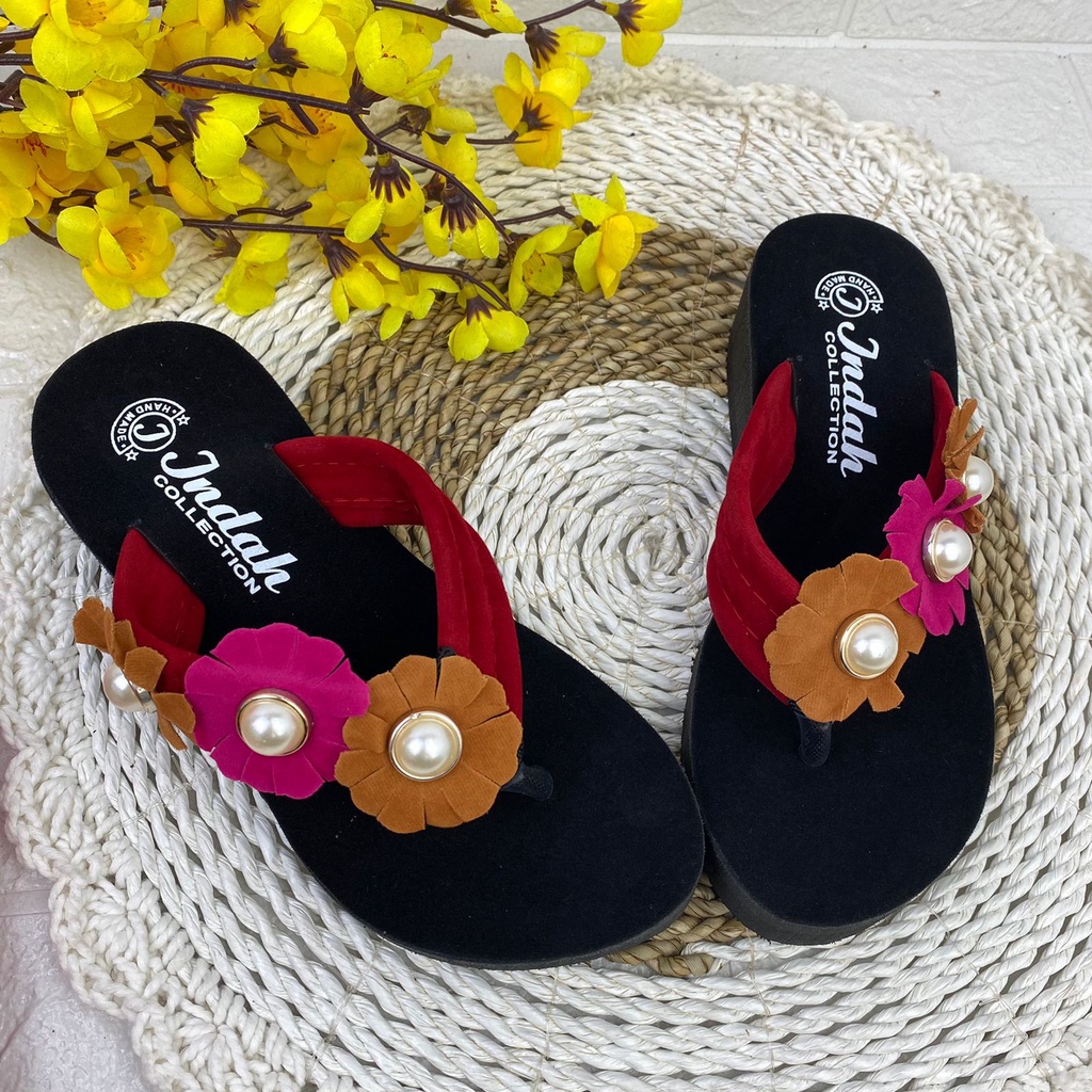 mandirishoesstore-SANDAL ANAK SPONS HAK TINGGI BUNGAN TIGA KAY12