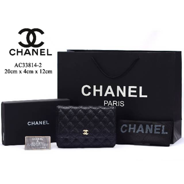 Chanel WOC Flap Caviar AC33814-2