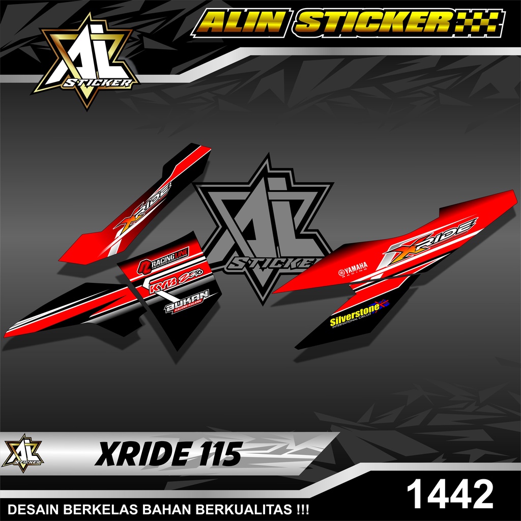 1442 STRIPING STICKER X RIDE 115 LIS RACING  SEMI FULL