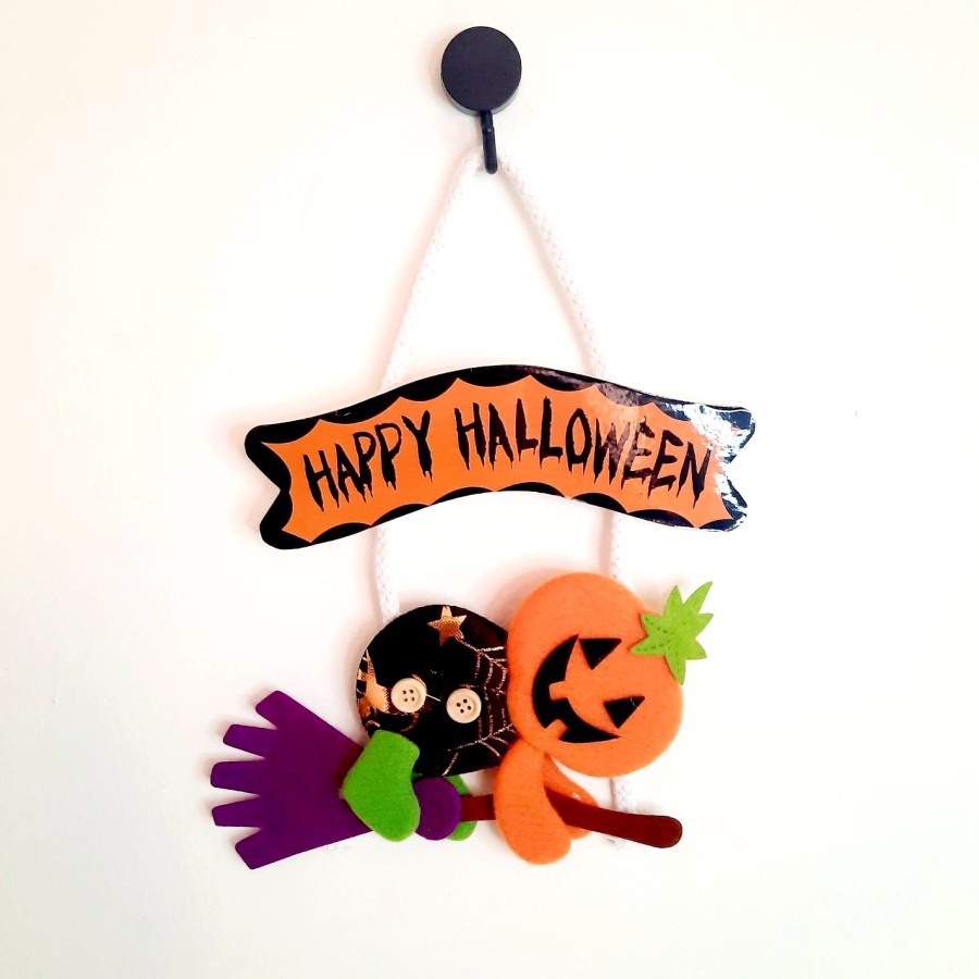 Gantungan HAPPY HALLOWEEN Hanger Witch Labu Dekorasi Pesta Haloween