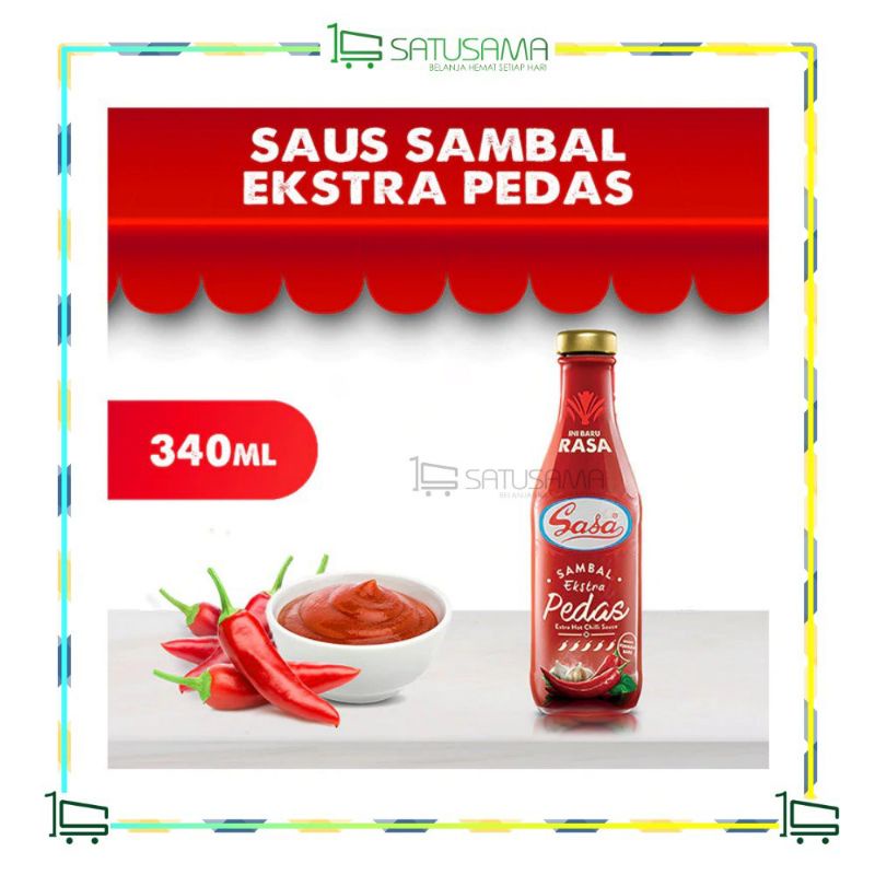 

Saus sambal SASA Extra Pedas 340ml