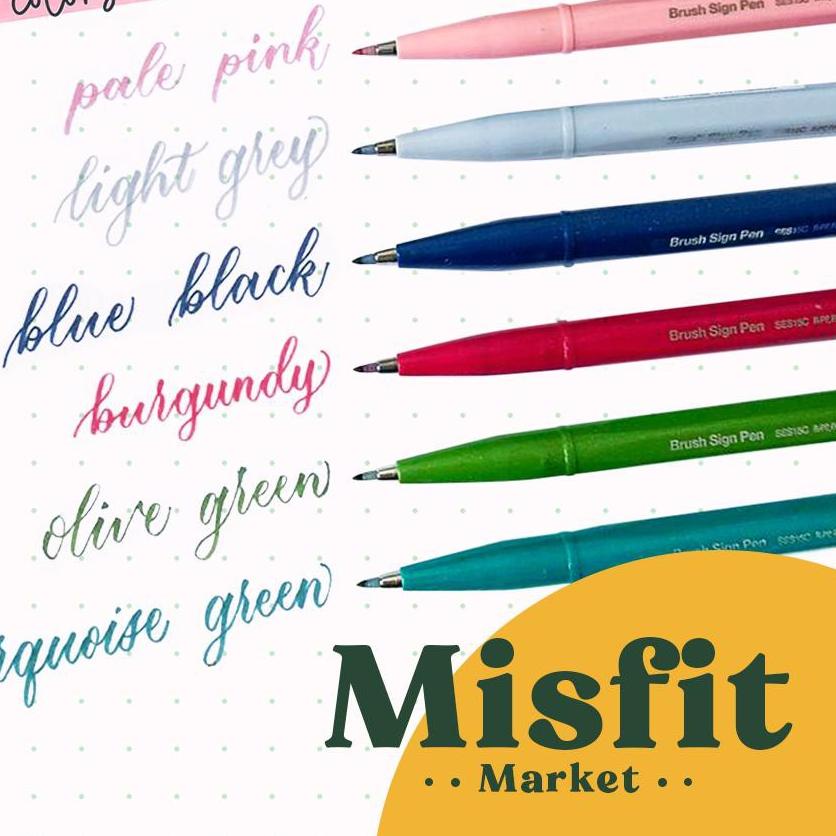 

【Penjualan Terbaik】 Pentel Touch Brush Sign Pen Fude Spidol Kuas SES Kaligrafi produck terbaik