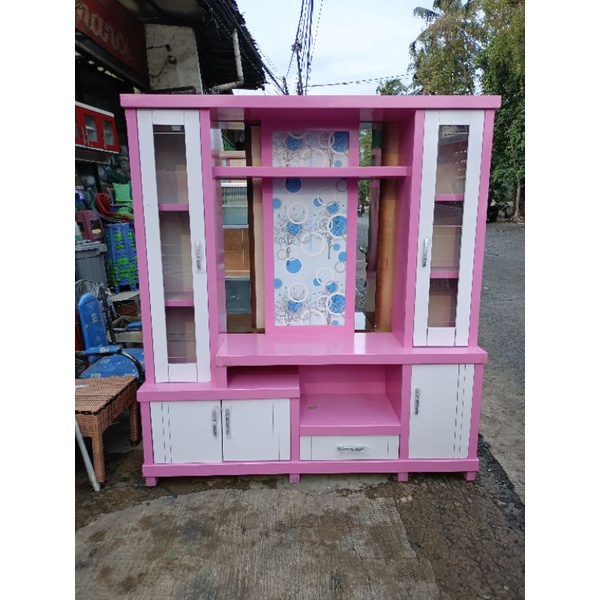 bupet tv minimalis. rak tv. meja tv. kayu triplek