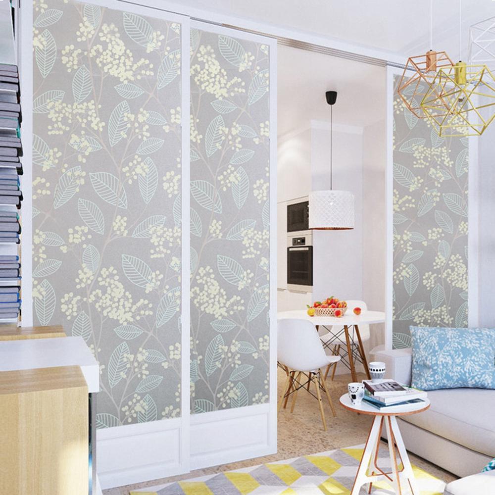 Kaca Film Agustina Vinyl Non Perekat Kaca Pelindung UV Hias Matte Jendela Decals