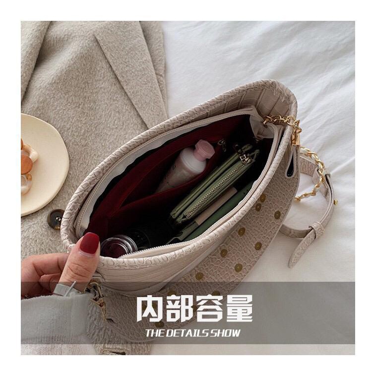 BJ15001 - BEIGE/BLACK (S/L) - TAS SLEMPANG WANITA FASHION IMPORT MODIS ELEGAN TERMURAH TERLARIS TERBARU BAGSTORE JAKARTA TAS BATAM CR7007 VC88108 LT1670 BQ2641 DC9170 KPC8949 ZC6206 ELJ5001