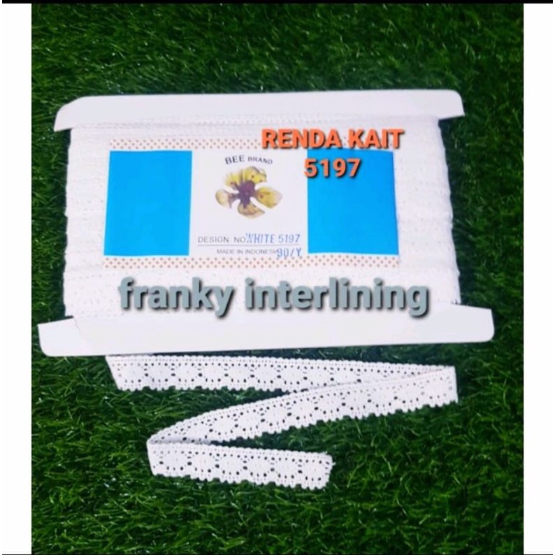 RENDA KAIT 5197 LEBAR 1,5CM HARGA PER PACK ISI 30 YARD