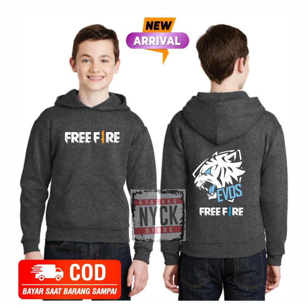 (COD)JAKET ANAK LAKI LAKI FREEFIRE BISA MASKER SEPERTI JAKET ALAN WALKER FREE FIRE GARENA