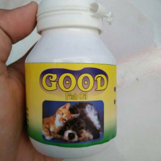 Minyak Ikan/FISH OIL untuk Anjing/Minyak Ikan/FISH OIL untuk Kucing isi 100 pcs