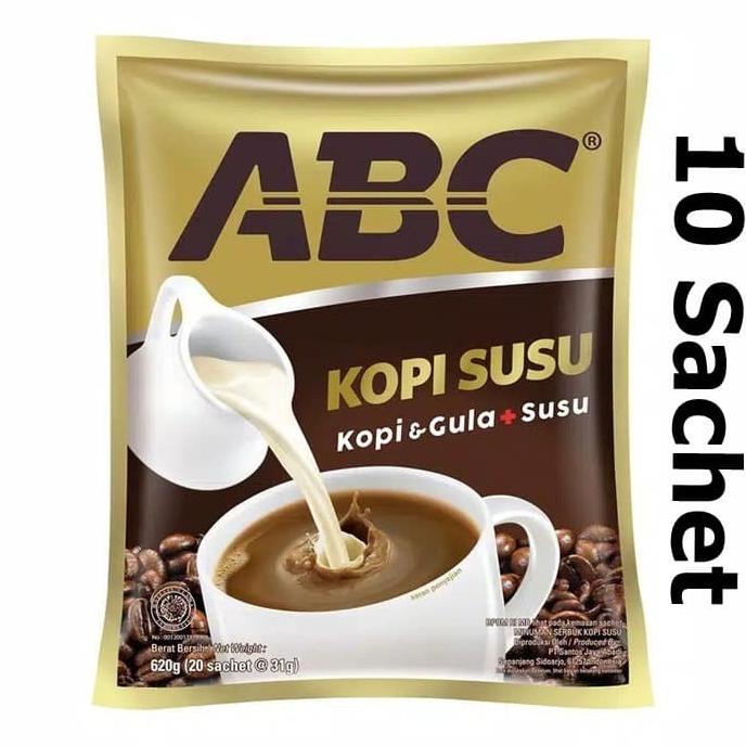 

Kopi ABC susu Rencengan (10 Sachet)