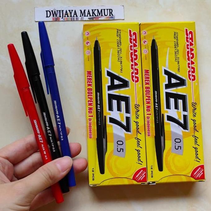 

Pulpen Pen Standard Ae-7 (12 Pcs) - Hitam Dwija522 Kualitas Baik