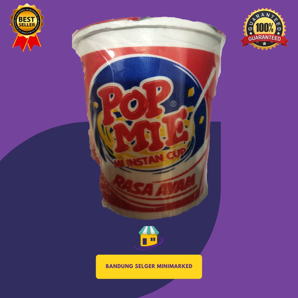 

POP MIE INSTANT CUP RASA AYAM 75GR INDOMIE