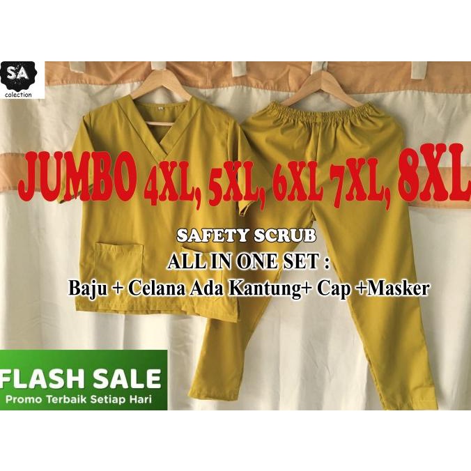 READY BIG SIZE!! JUMBO / Baju OK / Baju Jaga / Baju Scrub / Baju OKA