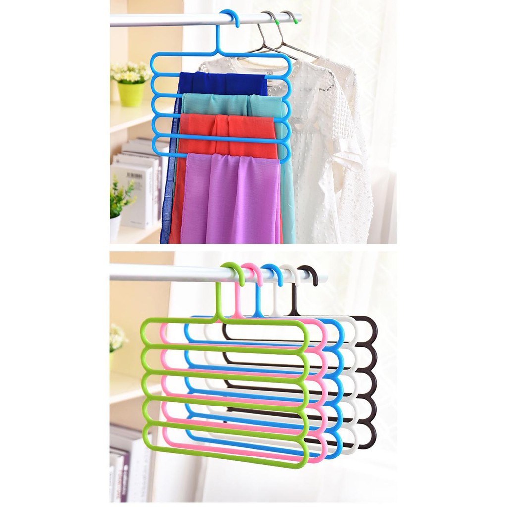 ☀ INDOLAND ☀ Hanger susun 5 laundry gantungan multifungsi Scarf Gantungan Jilbab Gantungan Krudung COD R062